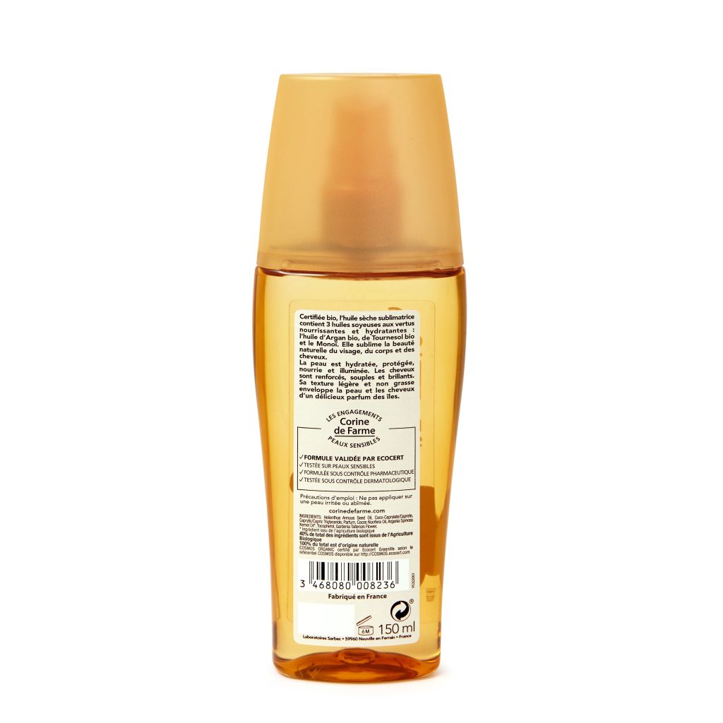 sublimerende aftersun olie Corine de Farme